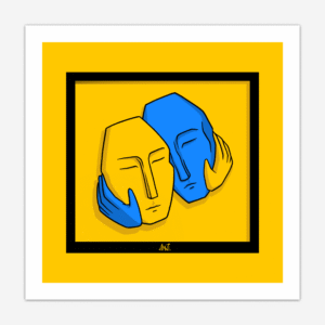 "Embrace" 40x40 Print