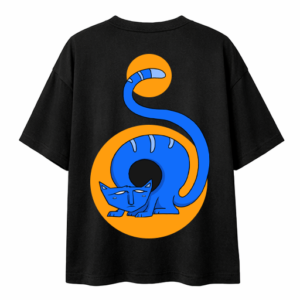 Cubistic Cat Oversized Tshirt