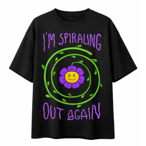 'Spiraling Out' Loose Fit T-Shirt