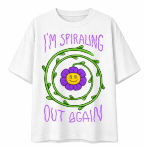 'Spiraling Out' Loose Fit T-Shirt